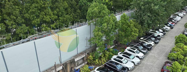 高桥石化有限公司浦东北路厂界噪音治理厂界声屏障